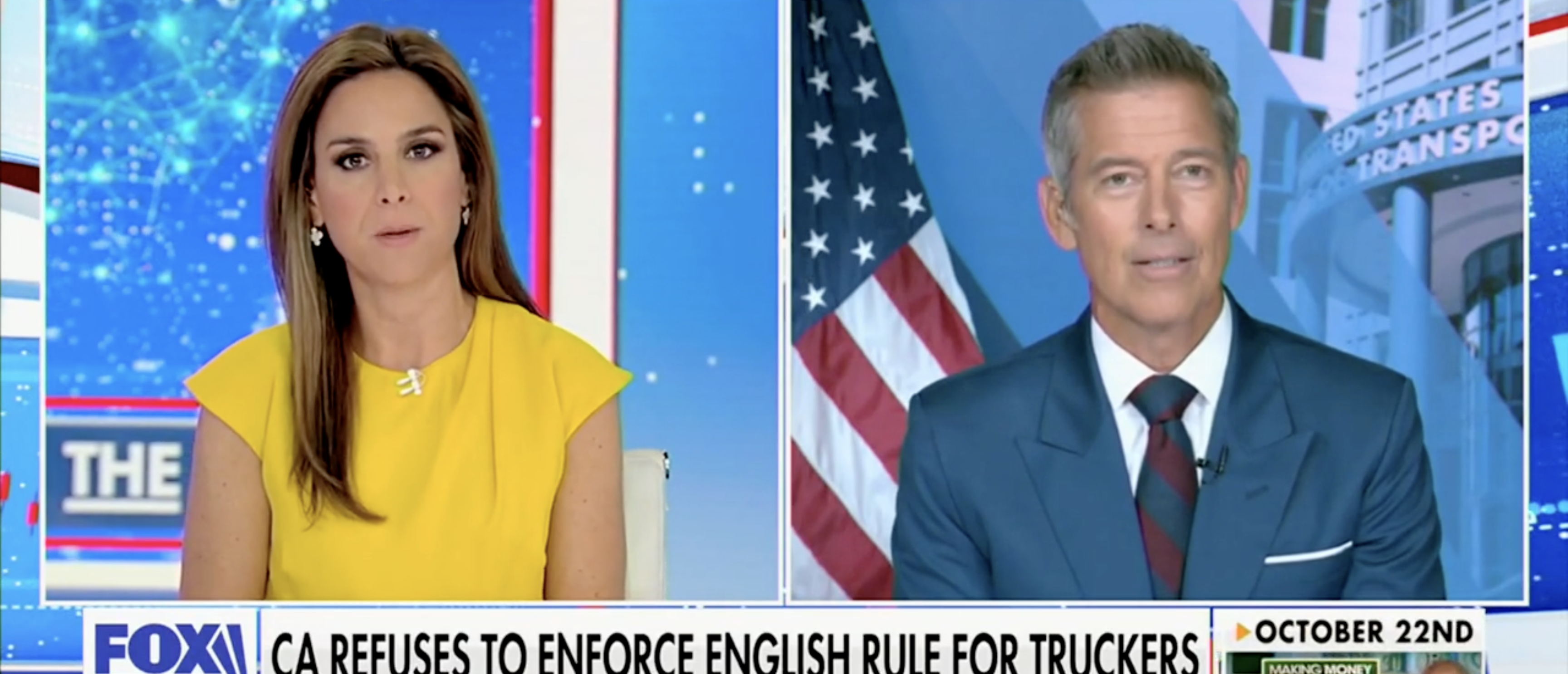 Sean Duffy on "The Bottom Line" discussing CA funds [Screenshot/Fox Business/"The Bottom Line"]